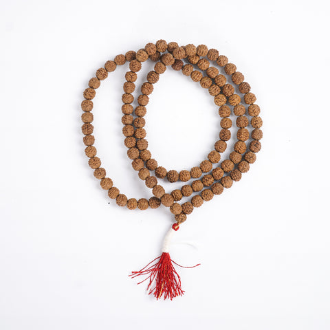 Panchamukhi Rudraksha Mala - 108 Original Lab Tested Beads