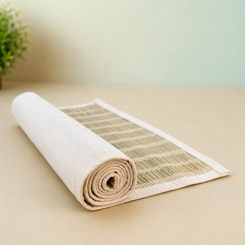 Dharba Grass Meditation Mat (With Cloth Cover)