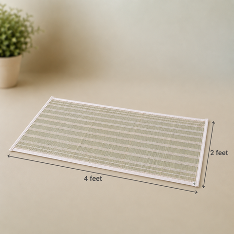 Dharba Grass Meditation Mat (With Cloth Cover) - Premium Quality
