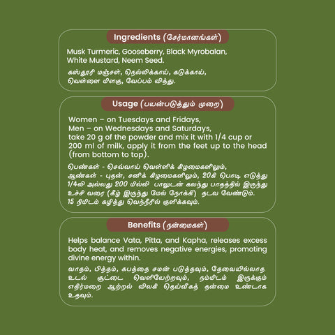 Panjakalpa Bathing Powder