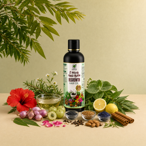 Regrowth Hair Oil (200Ml) - 28 Herbs
