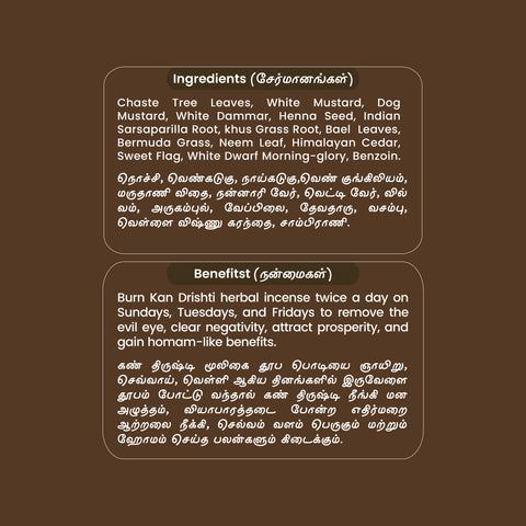 Kan Drishti Mooligai Dhoop Podi